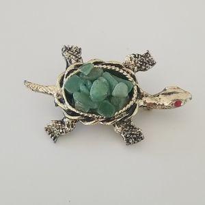 Vintage Turtle Brooch